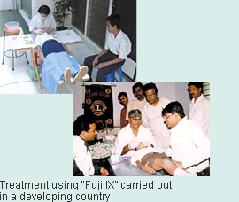 Treatment using Fuji IX carried out in a developing country